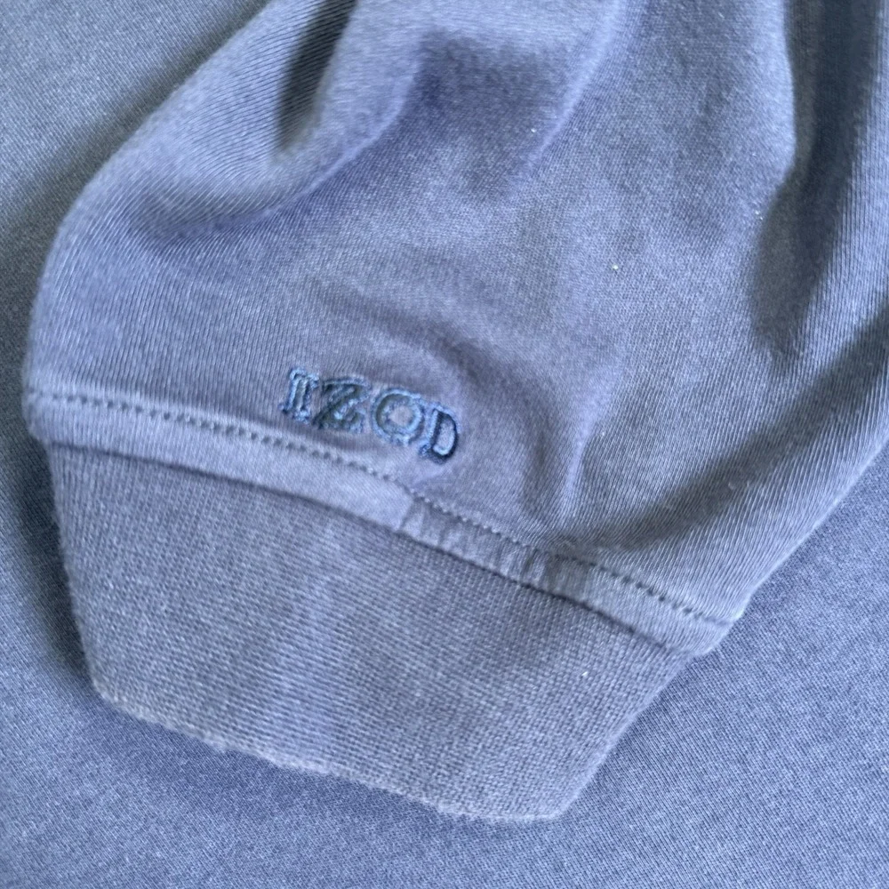 IZOD long-sleeve polo shirt 100% Cotton Navy Blue 2XL